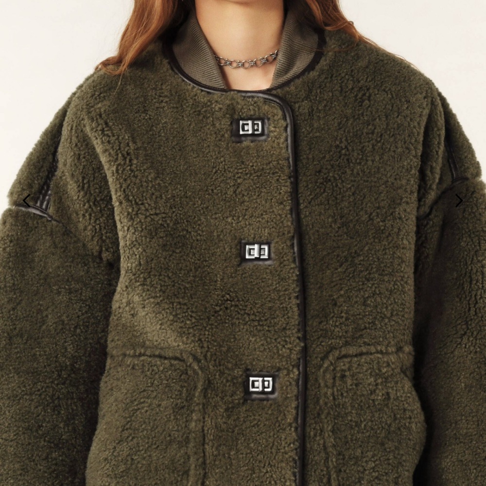 BA&SH New Season -Coat MAURY FR34/US0/UK2 Olive Geen